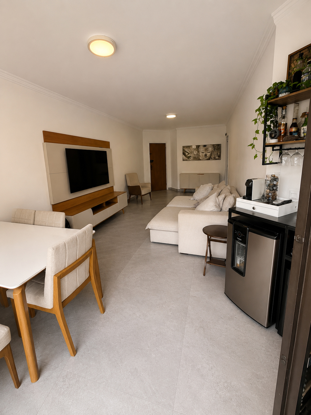 Sala vista da varanda